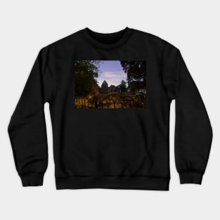 Kirkstall Abbey 4262-A Cistercian monastery Leeds West Yorkshire Night After   Dark Photography Crewneck Sweatshirt